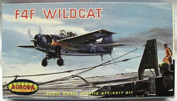 Aurora 1/65 Grumman F4F Wildcat, 497-50 plastic model kit